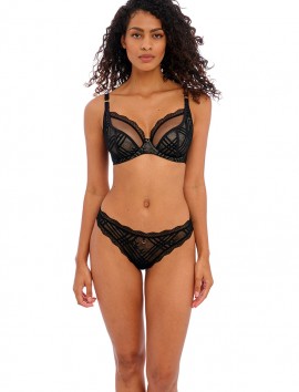 SUJETADOR FREYA FATALE SIN RELLENO NEGRO