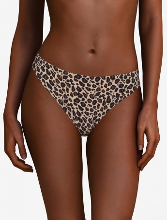 TANGA CHANTELLE SOFT STRECH LEOPARDO