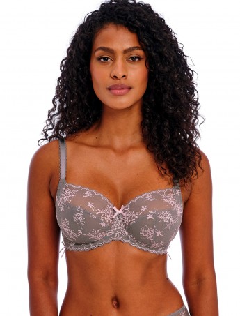 SUJETADOR FREYA OFFBEAT SIN RELLENO GRIS