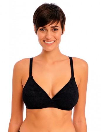 SUJETADOR BIKINI FREYA IBIZA WAVES SIN RELLENO NEGRO