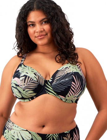 SUJETADOR BIKINI ELOMI TROPICAL RETREAT BLK