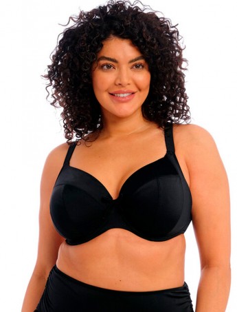 SUJETADOR DE BIKINI ELOMI PLAIN SAILING NEGRO