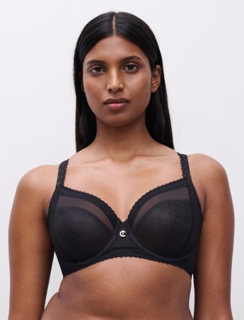 SUJETADOR CHANTELLE ROMANCE NEGRO