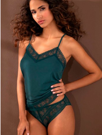 CAMISETA LENCERA ANTIGEL ATELIER SEDUCTION VERDE