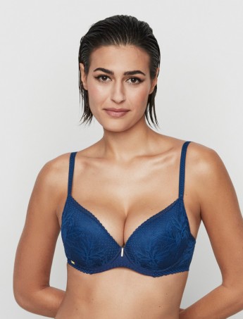 SUJETADOR CON RELLENO SELMARK MALITZIA AZUL