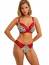 TANGA FREYA CHERISH ME RED LEOPARD THONG REO
