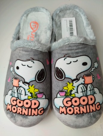 ZAPATILLAS MUJER MURO GRIS SNOOPY