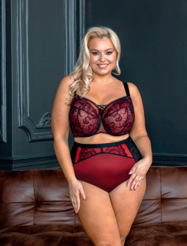 SUJETADOR KRISLINE CABARET BLACK/RED