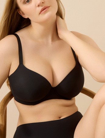 SUJETADOR PREFORMADO PRIMADONNA FIGURAS NEGRO