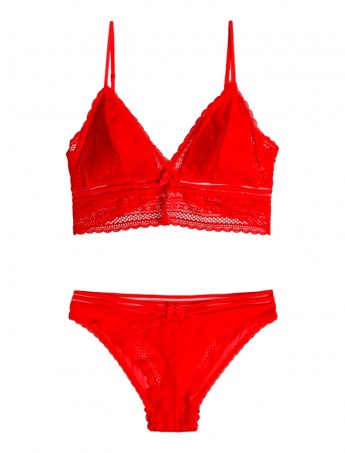CONJUNTO BRALETTE ADMAS LOVE STORIES ROJO