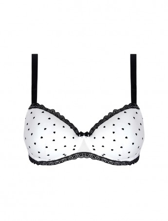 SUJETADOR PREFORMADO ANTIGEL COEUR ROCKEUSE BLANCO