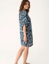 CAFTAN PROMISE GEOMETRICO AZUL