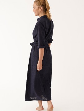 VESTIDO CAMISERO PROMISE MARINO