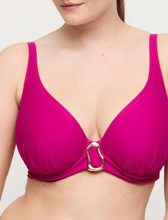 SUJETADOR SEMIRELLENO BIKINI PRIMADONNA UVITA MAGENTA