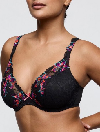 Sujetador preformado Primadonna Miyara Floral BLACK